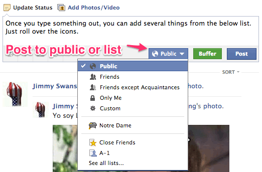 facebook-status-update-lists