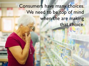 Consumers make thousands of choices daily.