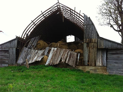 Our Big Barn Collapsed After A Wind Sheer